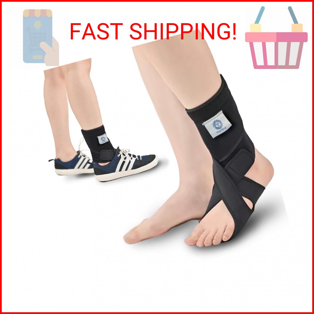 Flexi Wrap Foot Drop Brace – AFO Ankle Brace – Support for Walking and Sleeping,