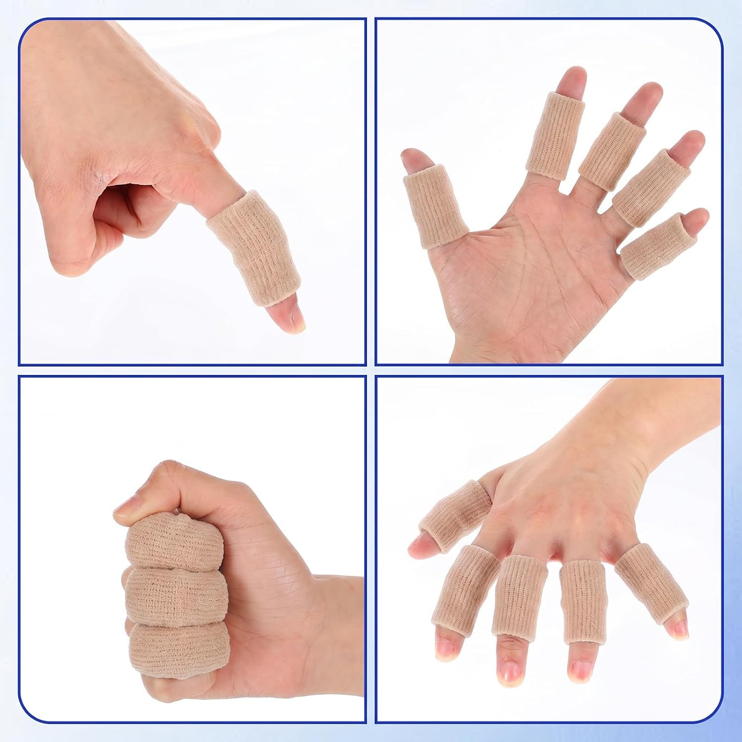 Breathable Elastic Finger Sleeves for Sport Protection Fingertip Guard