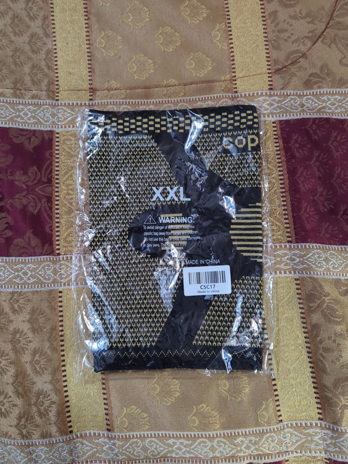 Copper Knee Brace Compression Sleeve – New in Package – XXL Size