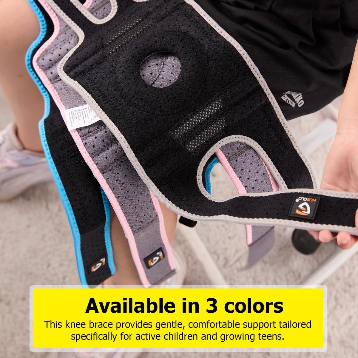 1 PCS Kids Knee Brace Osgood Schlatter Support Stabilizers XSmall Black/Gray