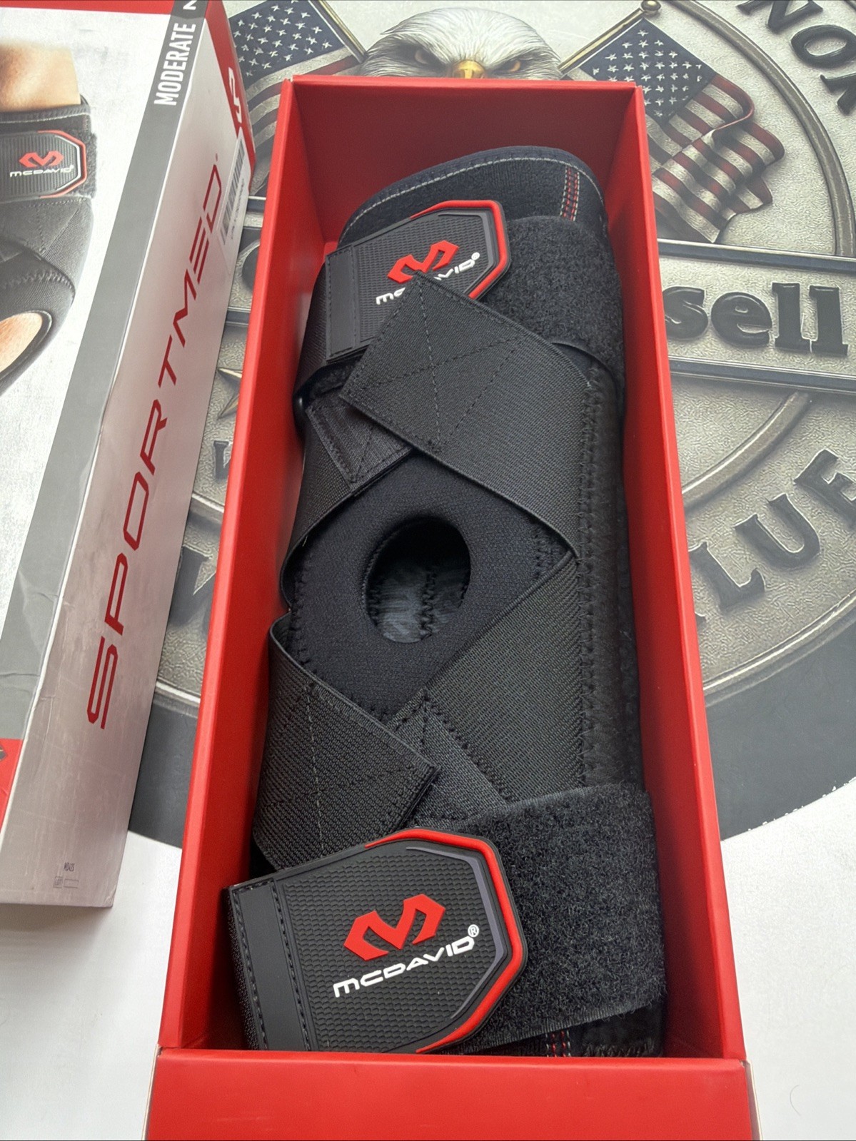 McDavid Knee Brace Support with Side Stays, Medium Open Box
