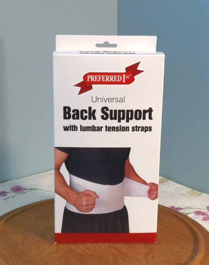 Preferred 1st Back Support Lumbar Tension White 24″-46″ Waist Scott Specialties