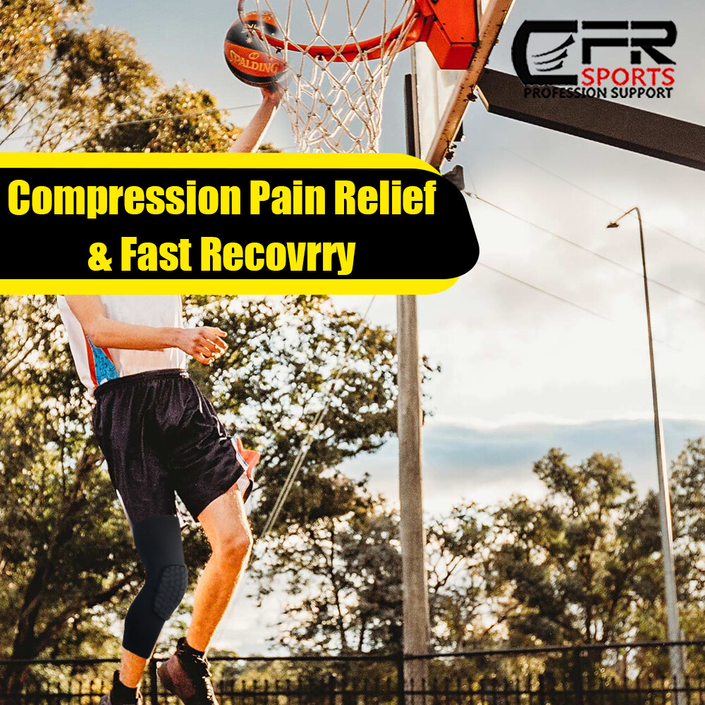 Compression Sleeve Support Leg Knee Brace Pad Socks Sport Basketball Men Women H