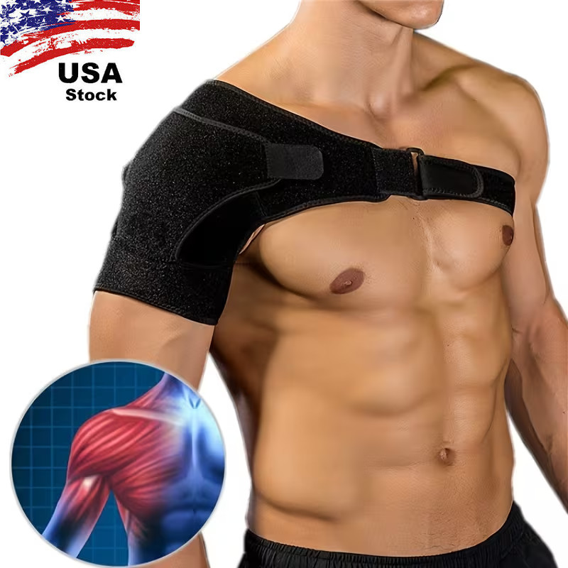Shoulder Brace Support Compression Sleeve Torn Rotator Cuff Joint Pain Relief US