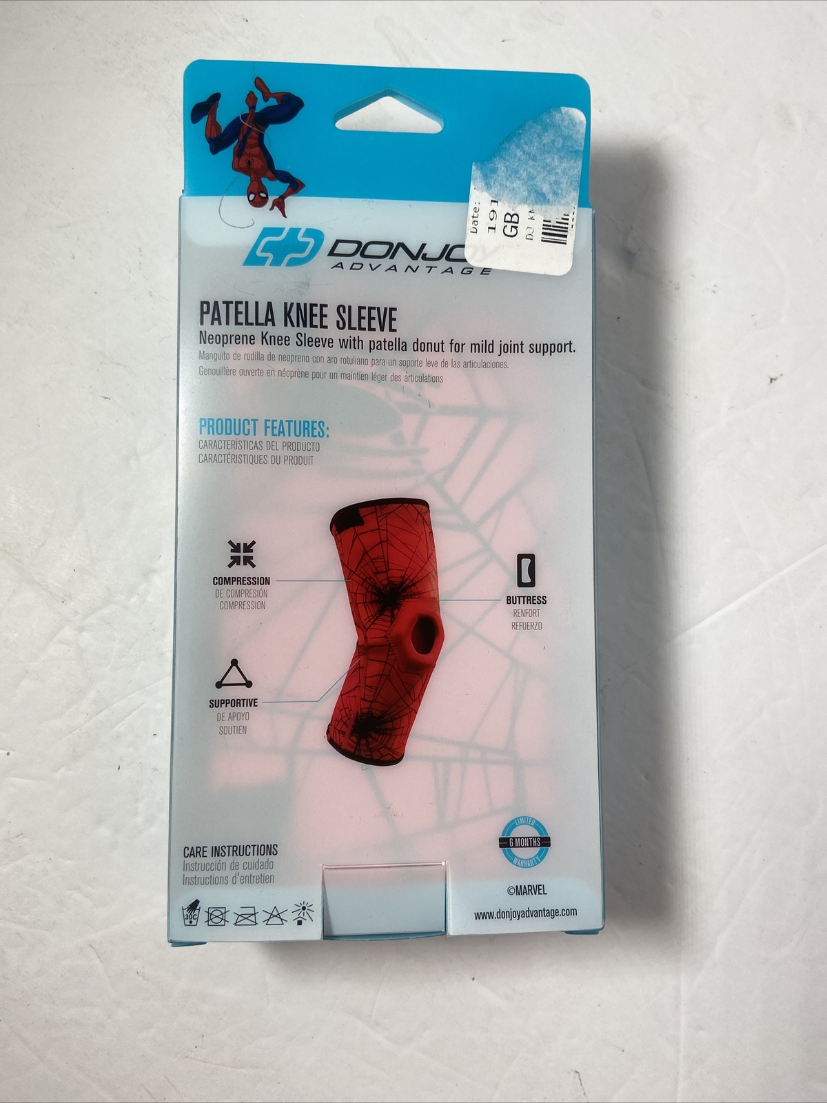 DonJoy Youth Mild Knee Sleeve with Patella Donut – Marvel Spiderman