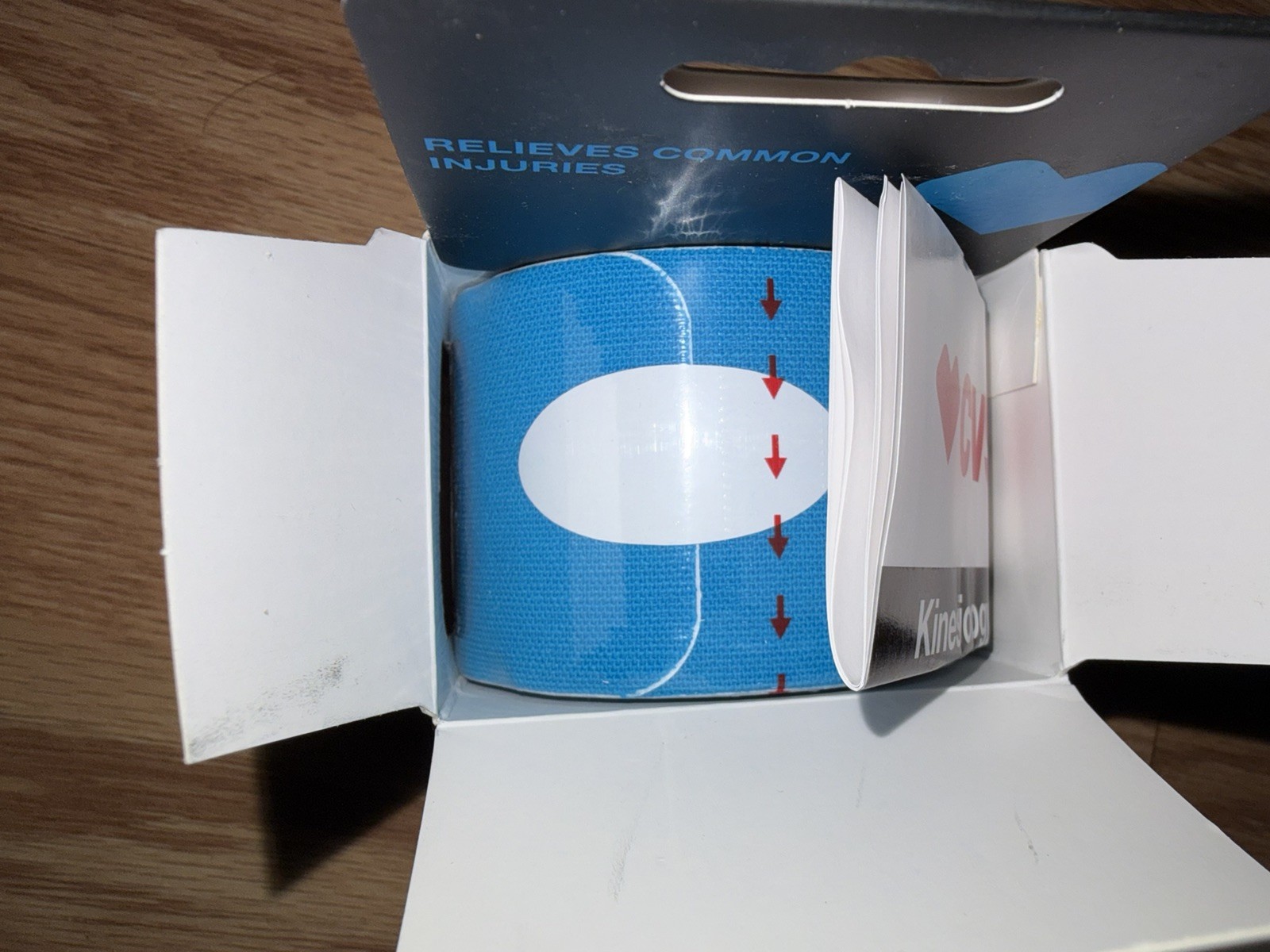 CVS Health Kinesiology Athletic Tape 20 Pre-Cut Strips Blue, NIB