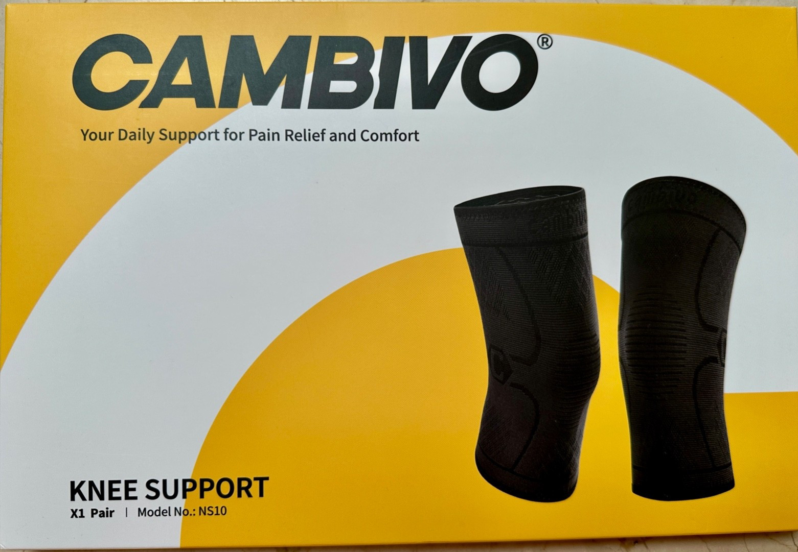 NIB Cambivo Knee Support 1 Pair Model: NS10 BRAND NEW