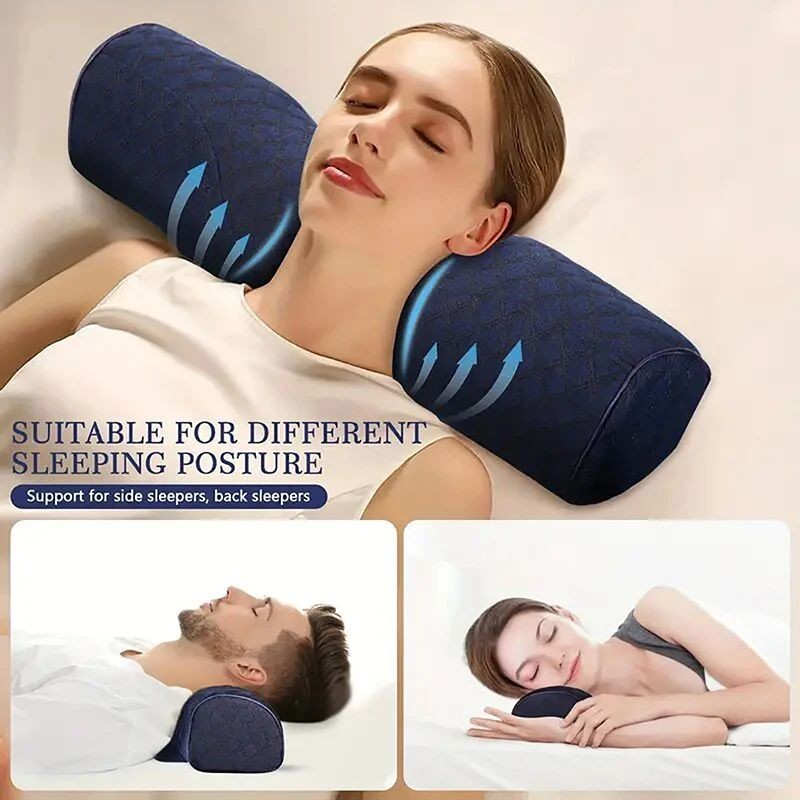 Cervical Traction Pillow Neck Shoulder Relaxer Chiropractic Stretcher for Pain R