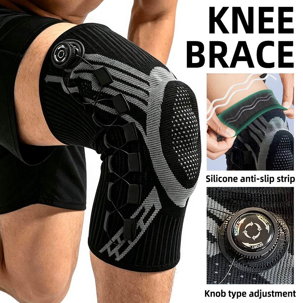 Knee Sleeves Compression Brace Support for Sport Joint Injury Pain Relief Gym