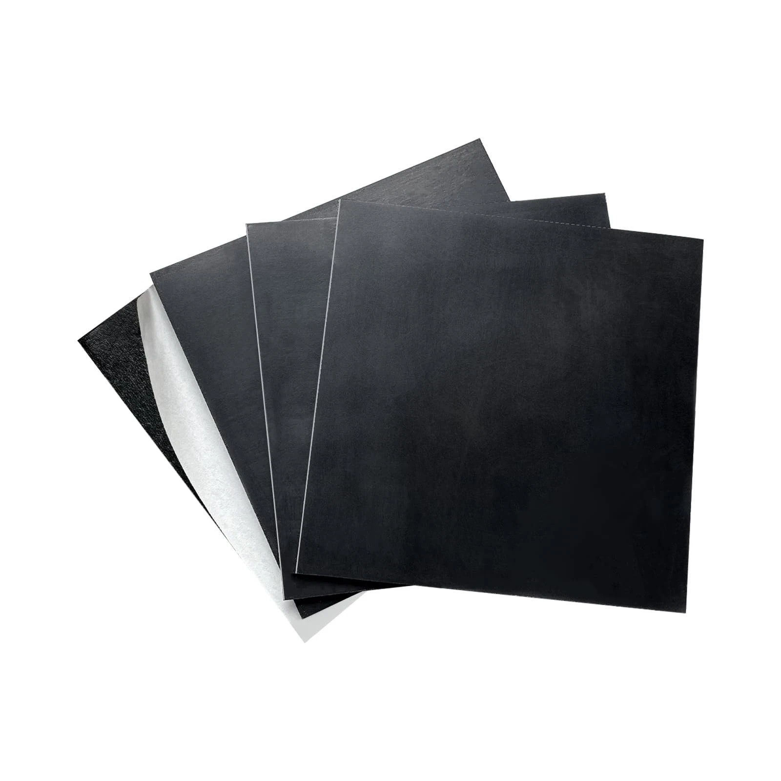 4 Pieces Neoprene Rubber Pads with Adhesive Backing 1/8 in Thick x 4 in x 4 i…