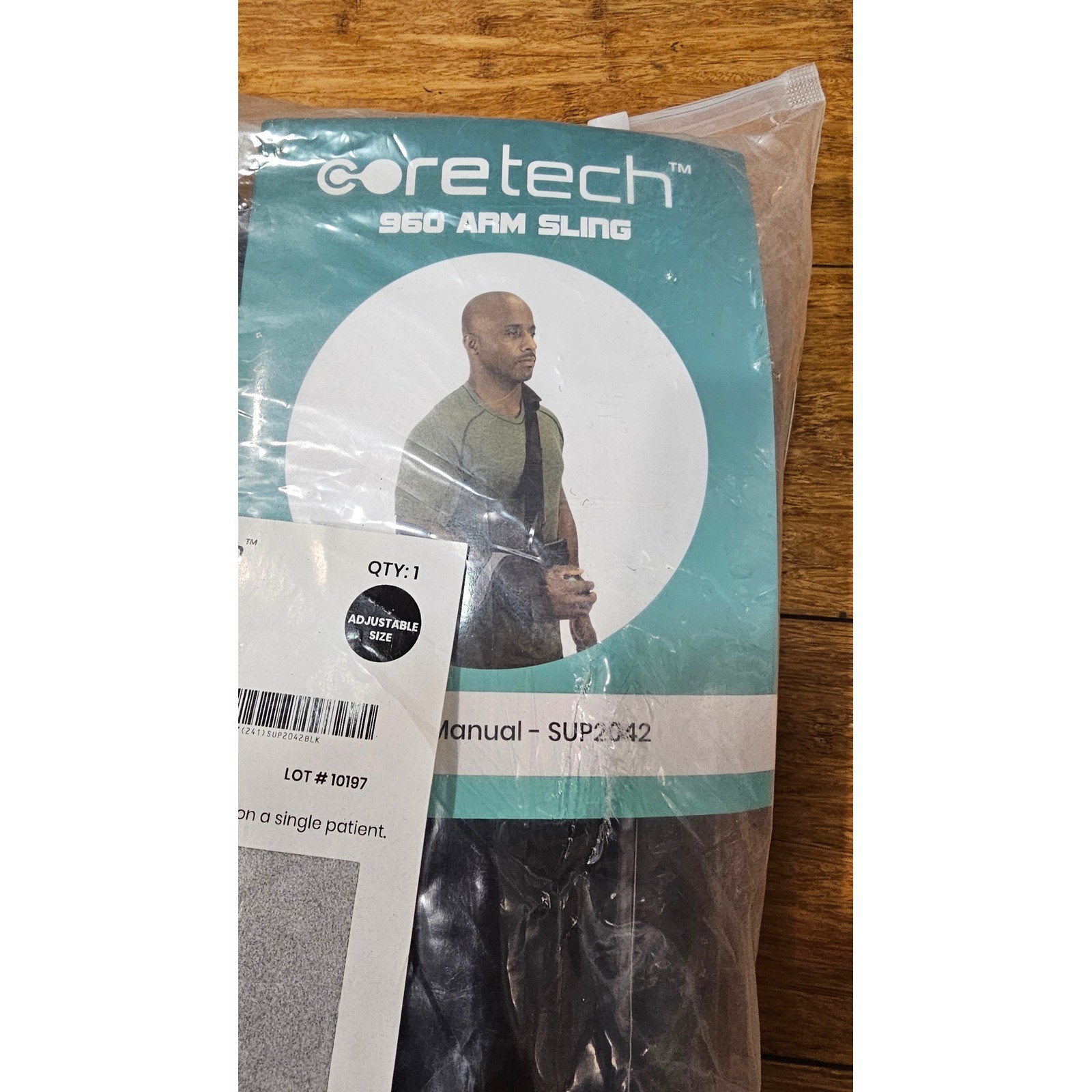 Coretech 960 Arm Sling Unisex Adjustable Black New SUP2042BLK Shoulder Support