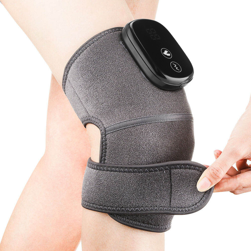 Electric Heating Therapy Vibration Knee Massager Pain Relieve Arm Leg Brace Pad