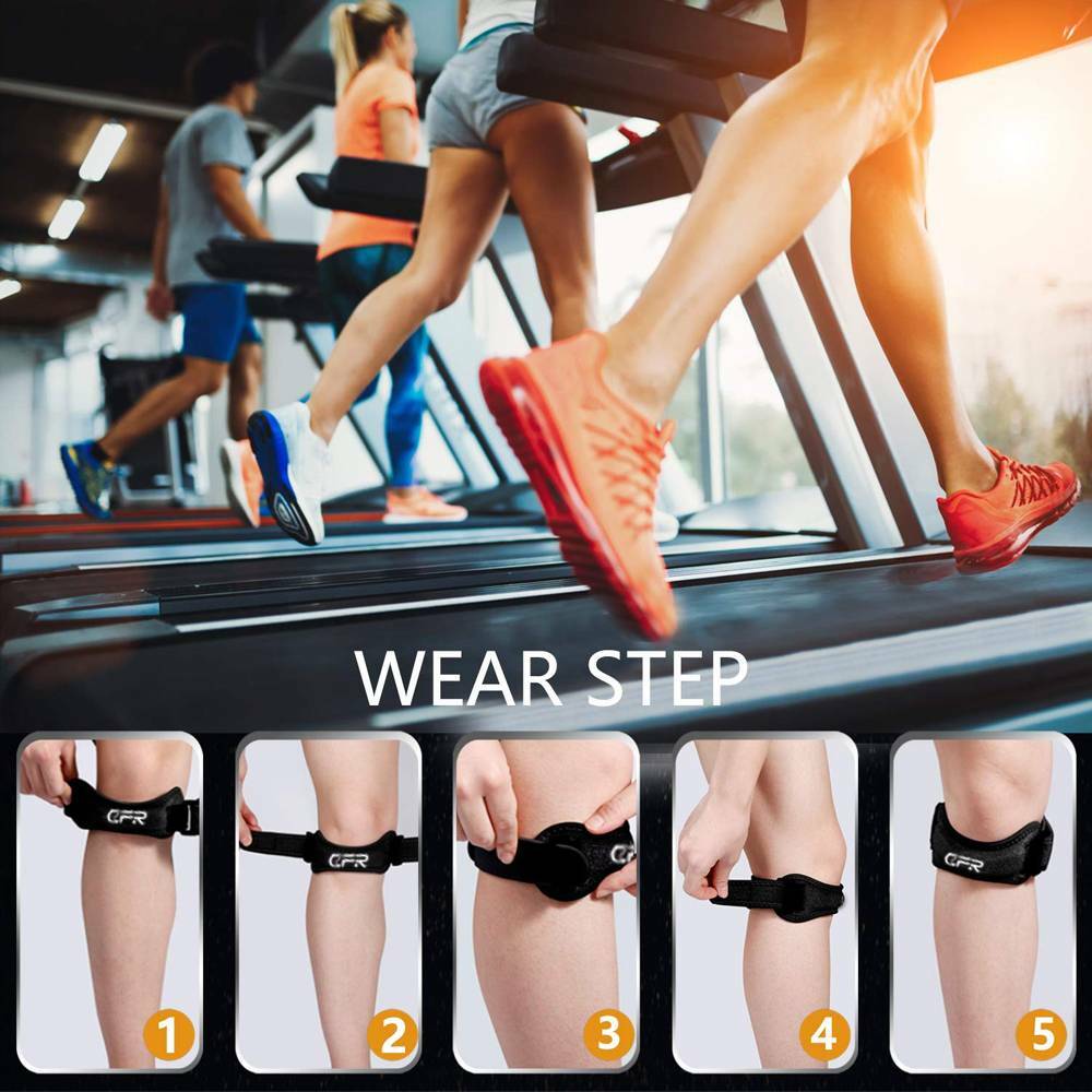 Knee Support Compression Patella Stabilizer Strap Brace Men Women Running Sports