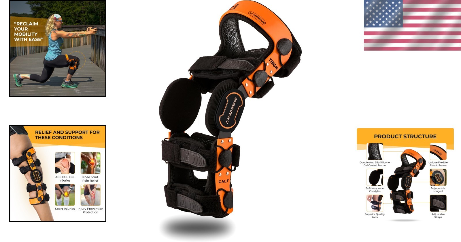 Z1 K2 Knee Brace: Ideal for Running & Sports Injuries