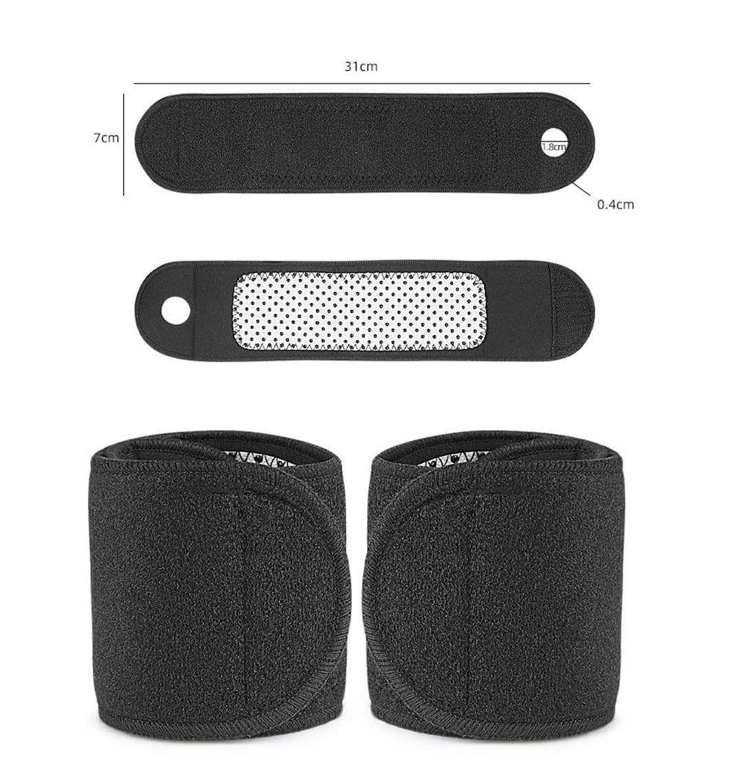 Wrist Brace for Carpal Tunnel, 1 Pair Adjustable Wrist Straps with 3 Magnets,…