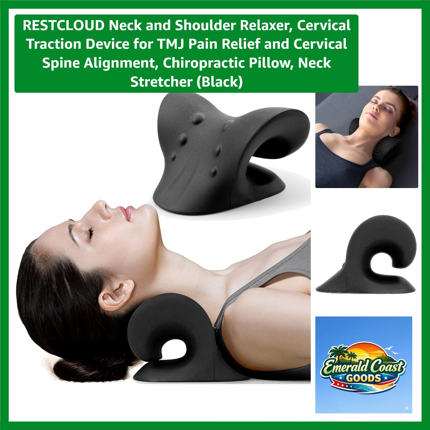 Wave Shape Chiropractic Neck Relaxer for Enhanced Spinal Health – 10 Min Relief