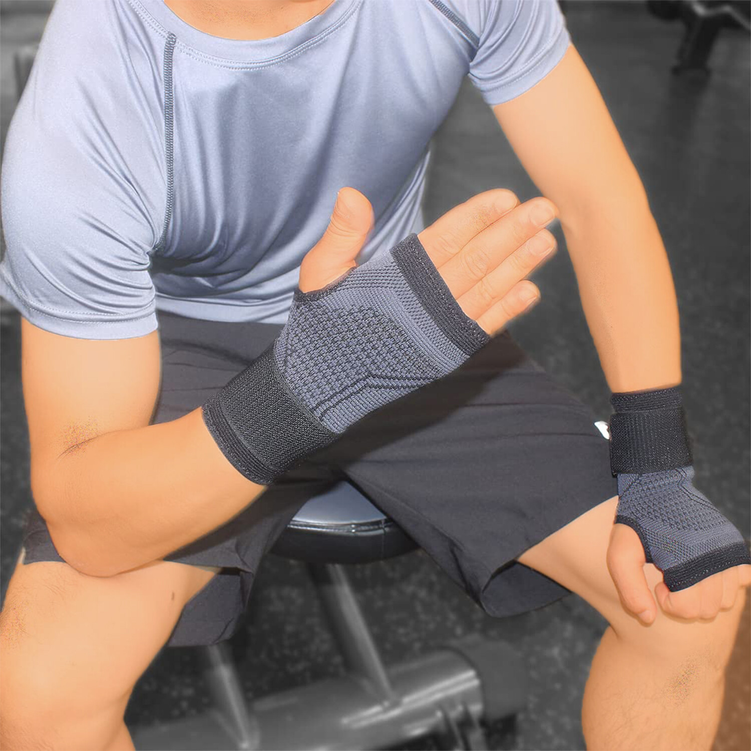 Compression Wrist Brace Support Strap Band Sports Gym Arthritis Carpal Tunnel US