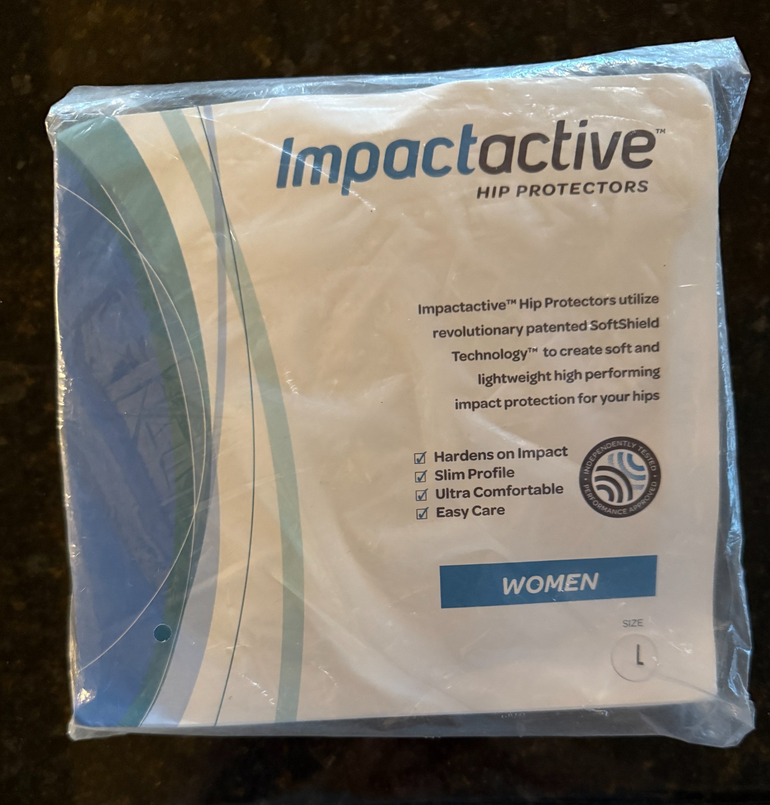 IMPACTIVE Hip Protectors, Garment intended to reduce force impact to Trochanter