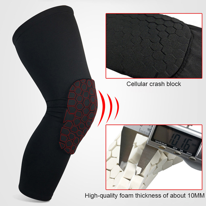Women Men Honeycomb Knee Pads Sports Support Brace Compression Sleeve Protector