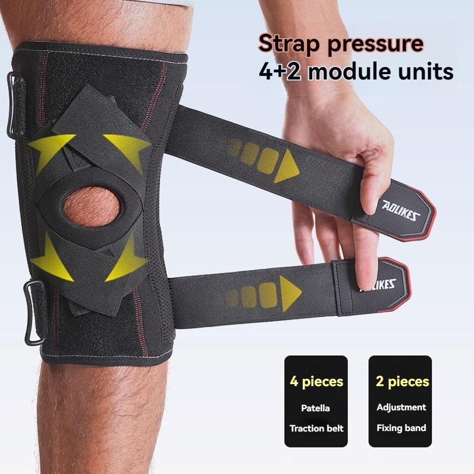Aolikes 1pcs Knee Brace Knee Support Non Slip Shock Absorption Compression Knee