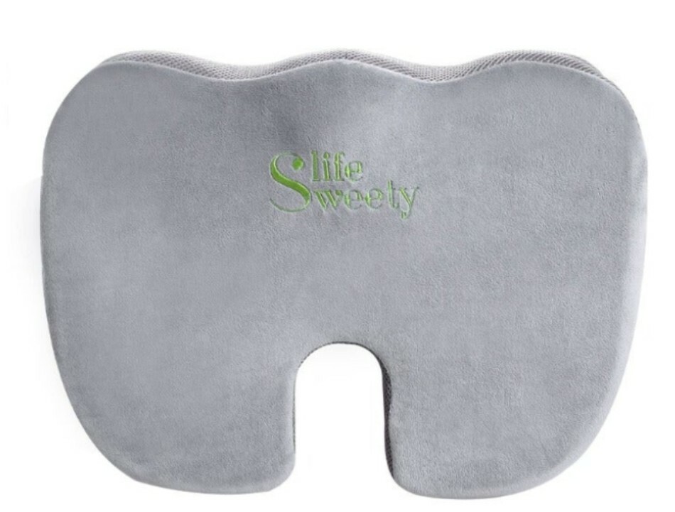 Gray Memory Foam Comfortable Seat Cushion- New