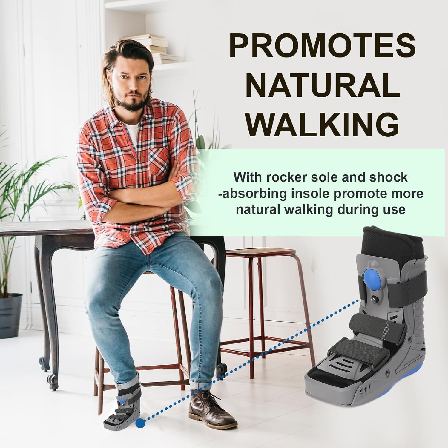 Cloud Walker Boot | Lightweight Ankle Support & Injury Recovery | Adjustable Siz