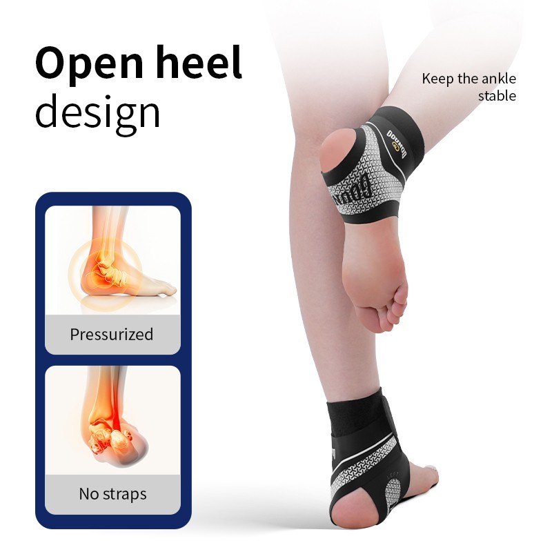 2 Pcs Adjustable Ankle Brace Compression Sleeve Support Fasciitis Pain Relief US