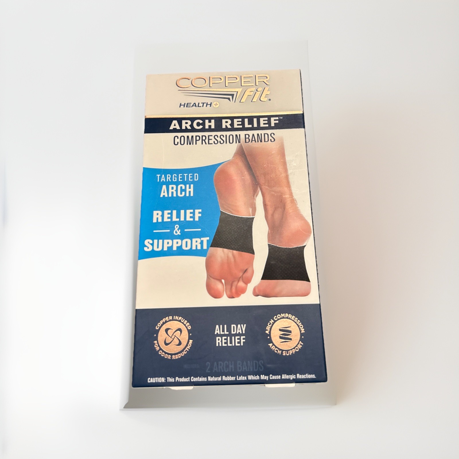 Copper Fit Copper Infused Arch Relief & Support Compression Bands One Size