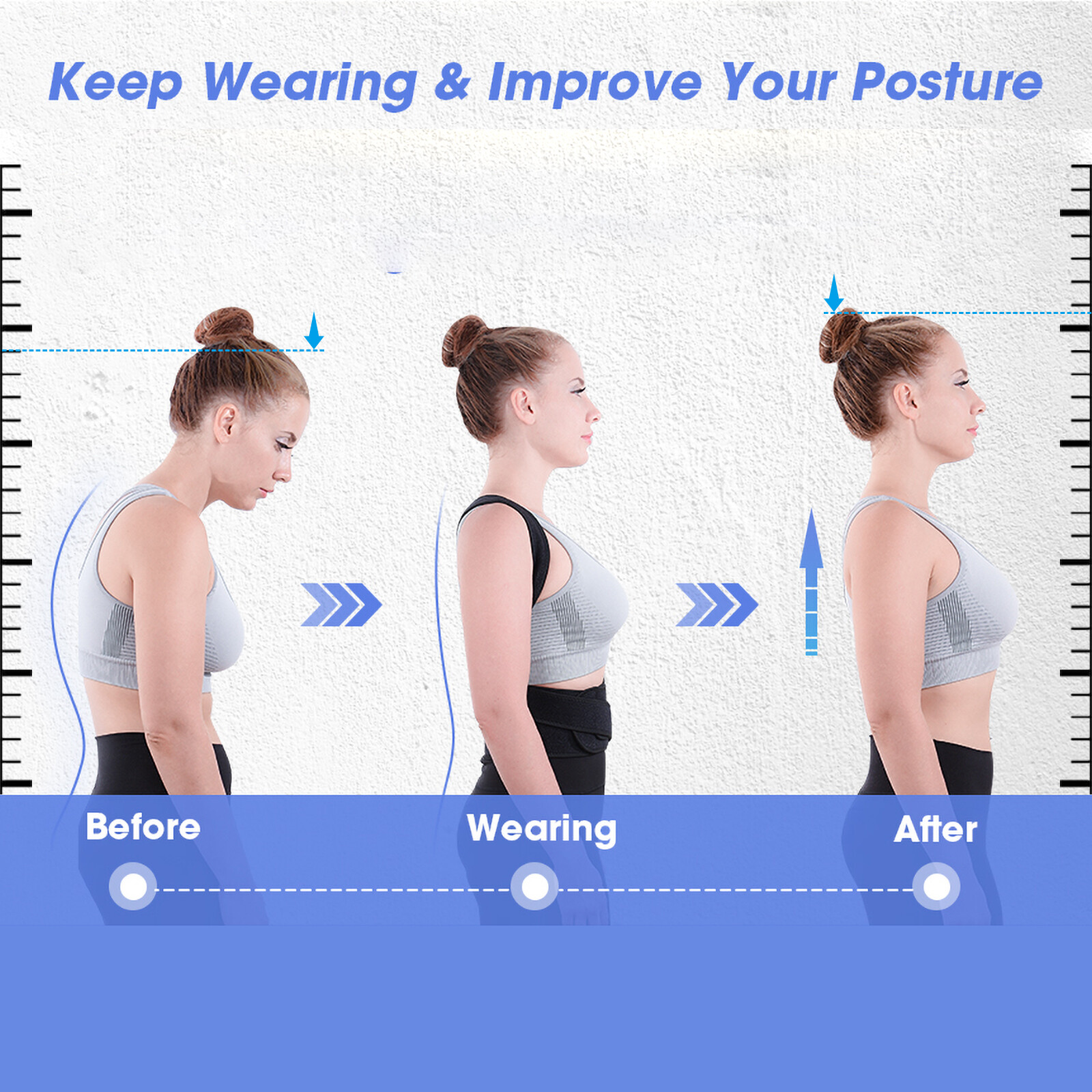HOT SALE Orthopedic Posture Corrector for Men Women Back Support Brace Neck Pain