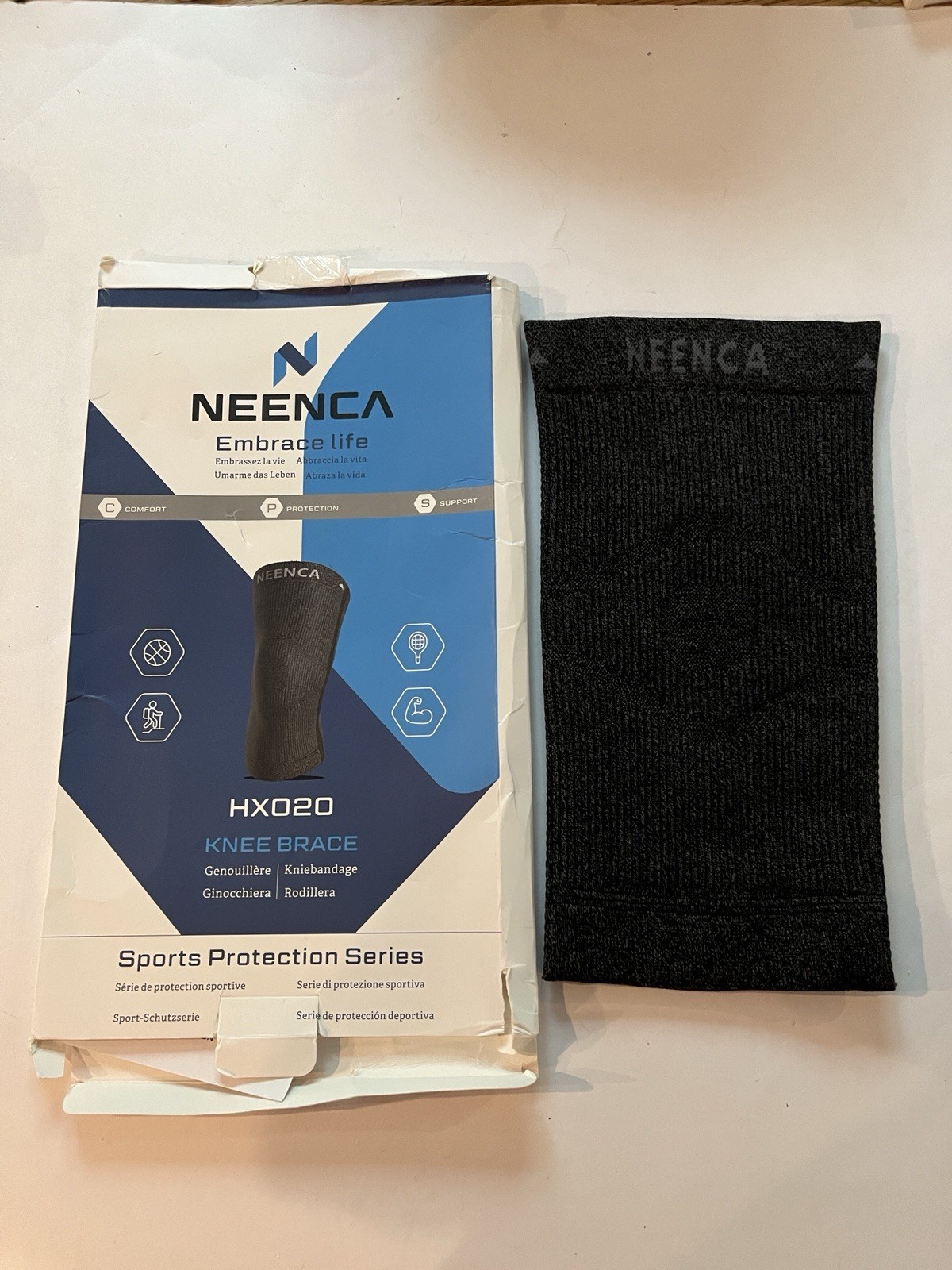NEENCA Knee Brace Compression Sleeve HX020 Black XL Knee Support