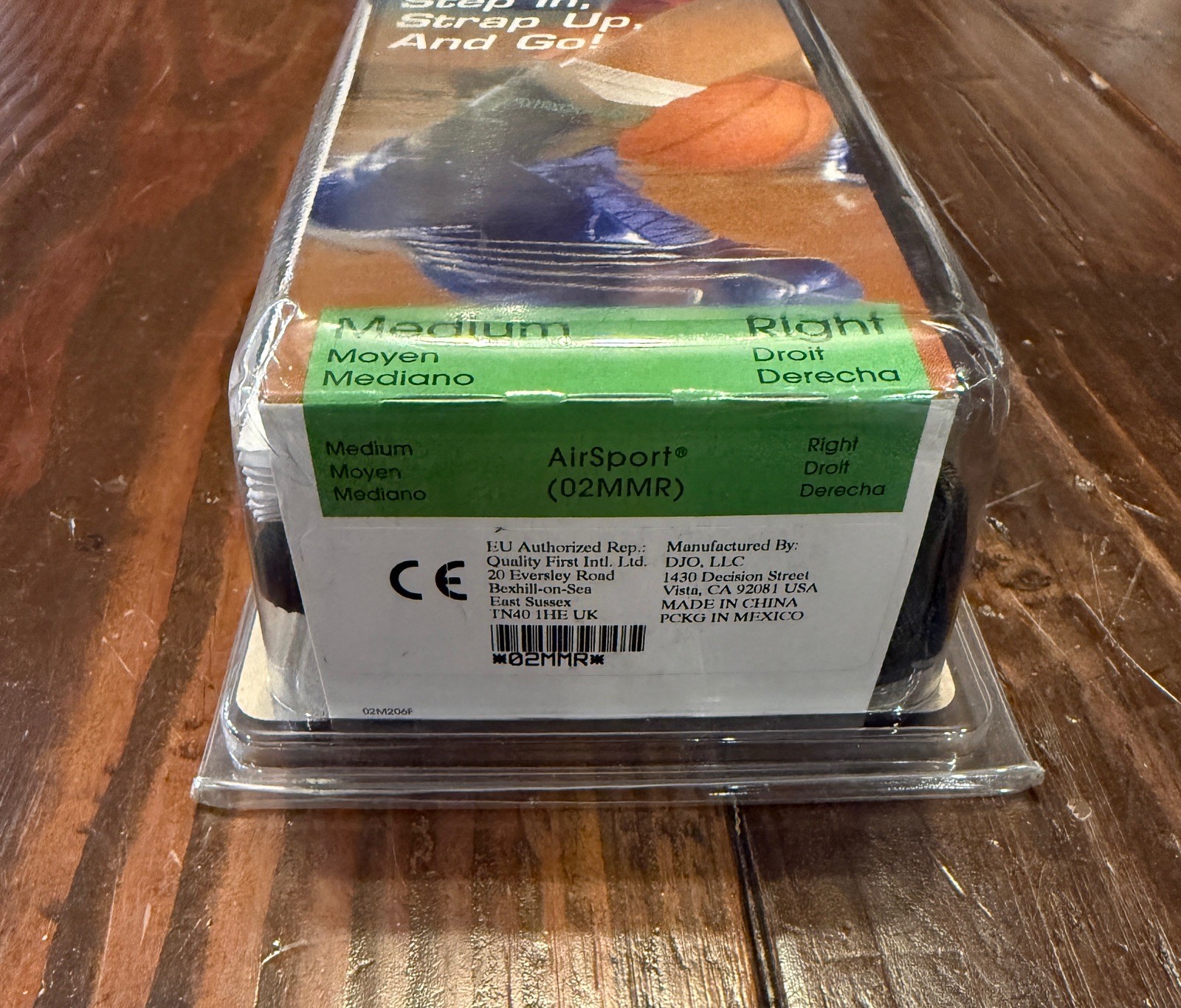 NEW Aircast Airsport Medium Right Ankle Brace 02MMR SEALED Black