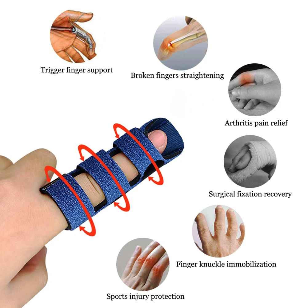 Finger Splint Finger Brace for Index Middle Ring Fingers Straightening Arthriti