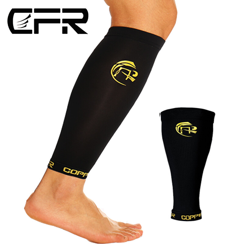 Copper Calf Sleeve Support Brace Shin Splint Compression Leg Wrap Pain Relief