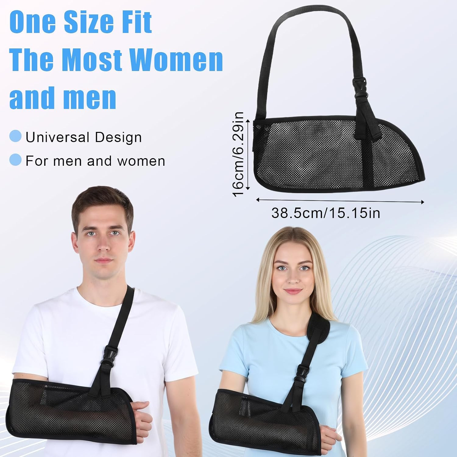 Mesh Arm Shoulder Sling,Medical Shoulder Immobilizer Arms Brace,Black | for S…