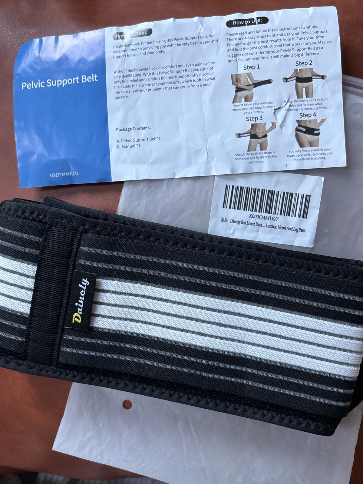 Daincly Pelvic Support Belt 110cm/43” NEW