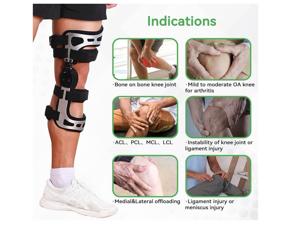 Orthomen OA Unloader Knee Brace – Supp. for Arthritis Pain (Left Knee , Small)
