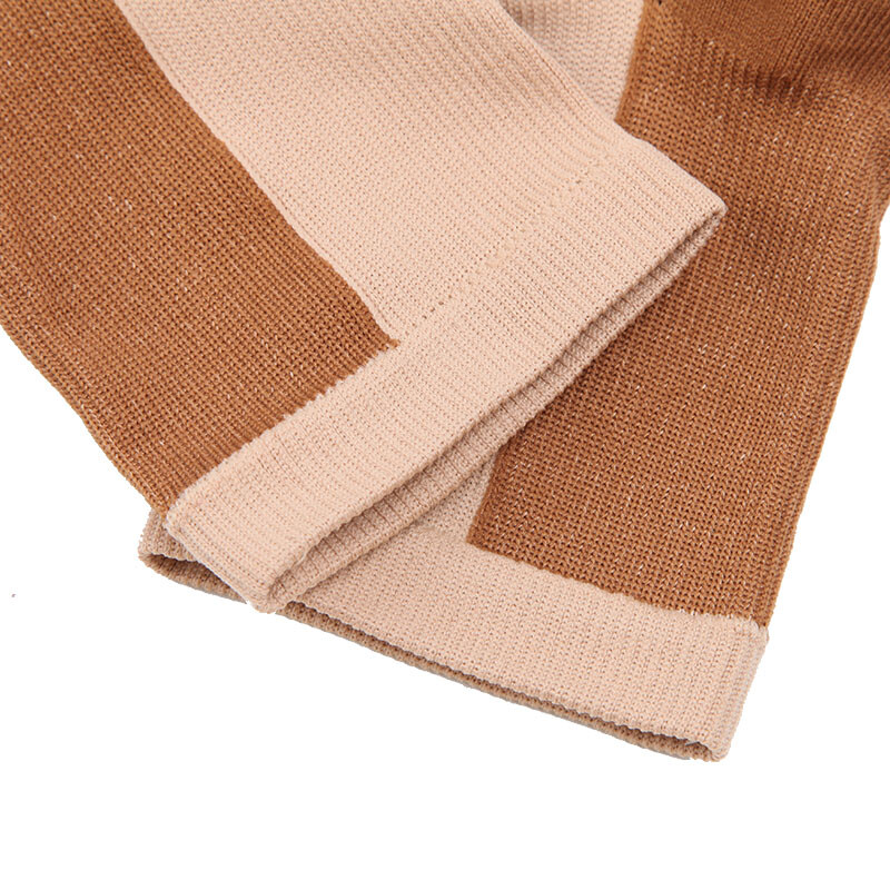 1 Pairs Copper Zipper Compression Socks Support Graduated Stockings 20-30mg