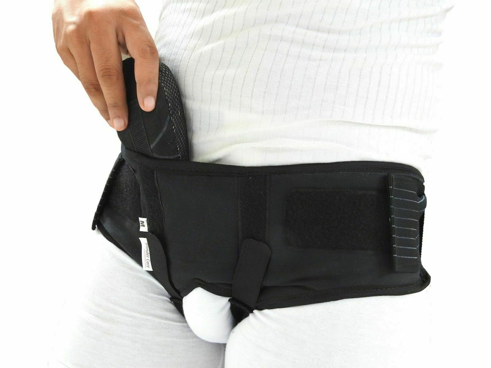 Inguinal Hernia Support Belt_With Adjustable Elastic & Double Truss Brace Pad-US