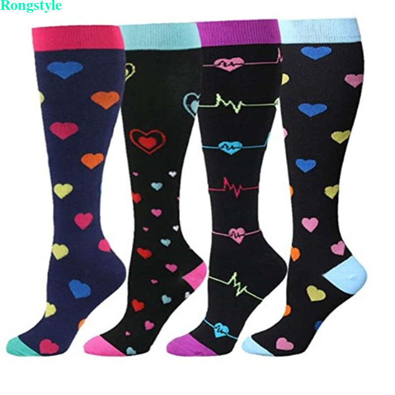 Lot Compression Socks Stockings Knee High Women Mens Medical 20-30 mmHG S/M-X/XL