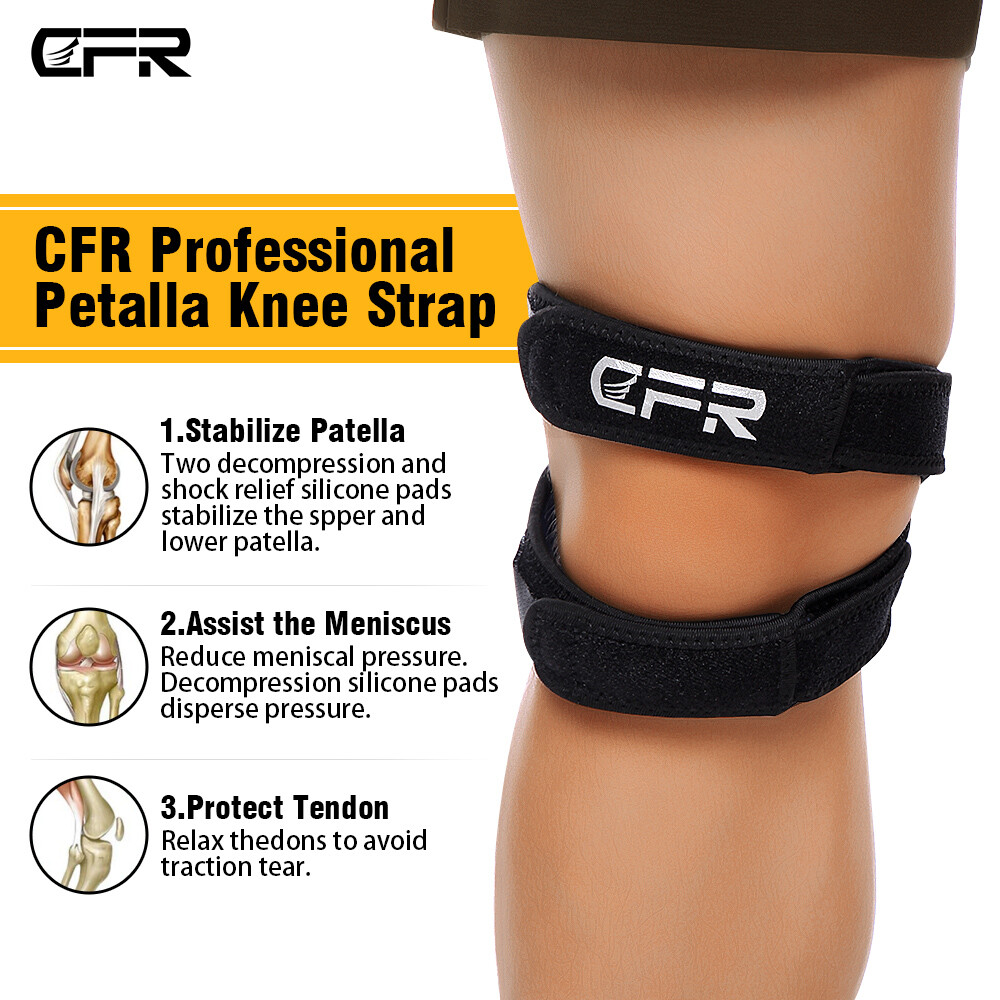 Knee Support Double Strap Pain Relief Stabilizer Patella Tendon Arthritis Brace