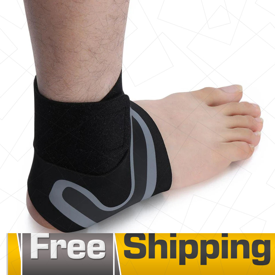 Ankle Support Brace Compression Sleeve Plantar Fasciitis Pain Relief Foot Wrap.
