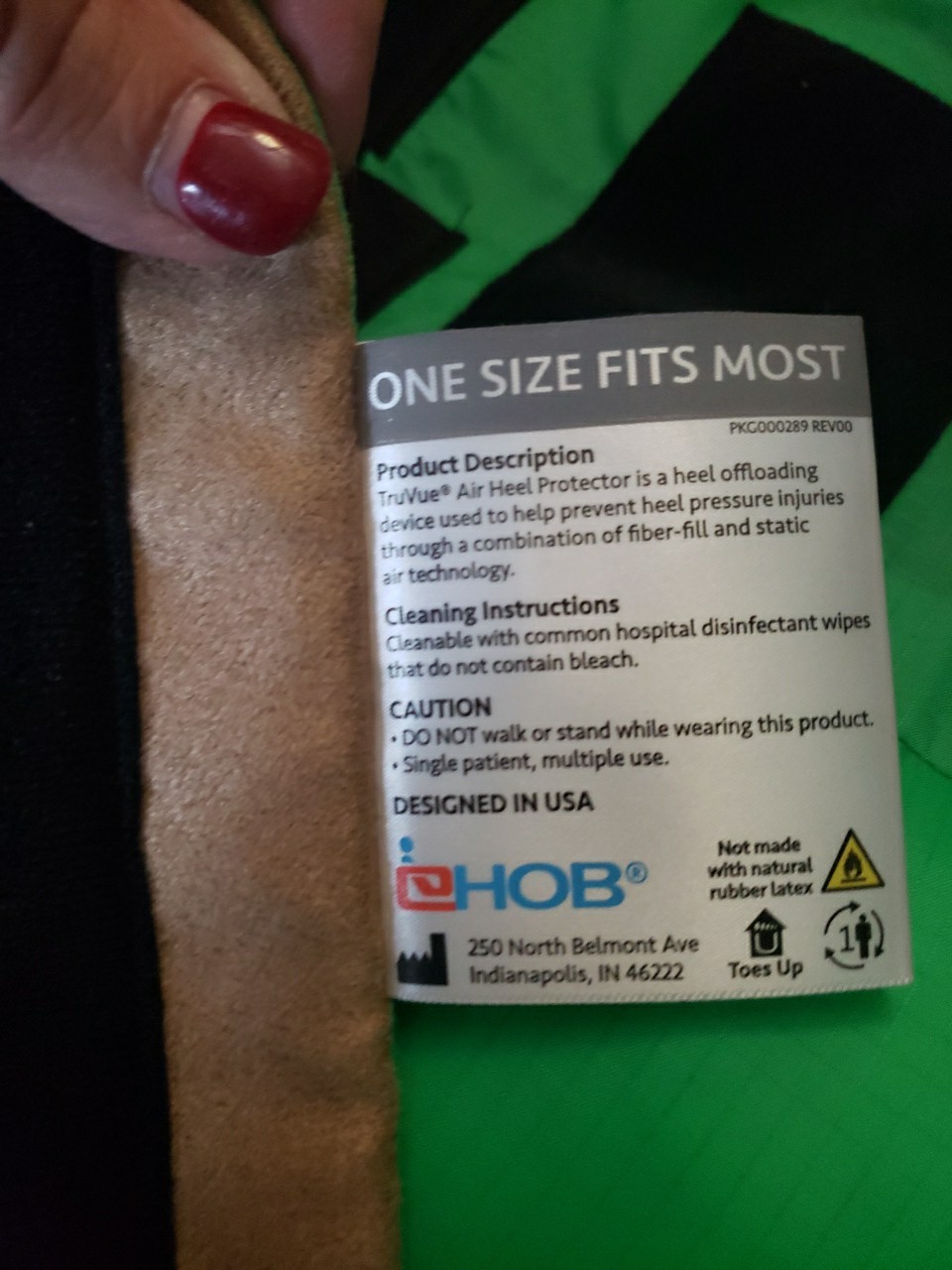 Lot Of 2 EHOB TruVue Heel Protectors Boots One Size Fits Most Missing Wedges