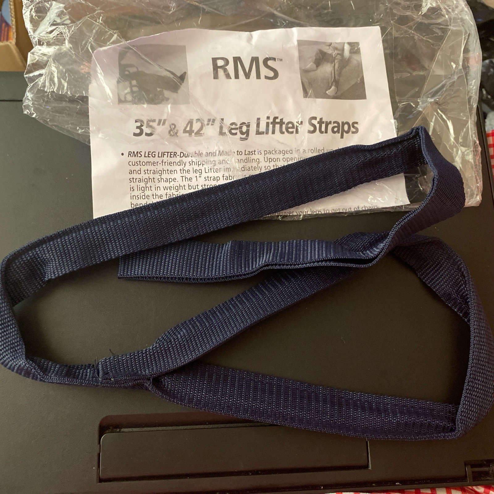 RMS 35″ or 42″ Black Adjustable Leg Lifter Straps Royal Medical Solutions Health