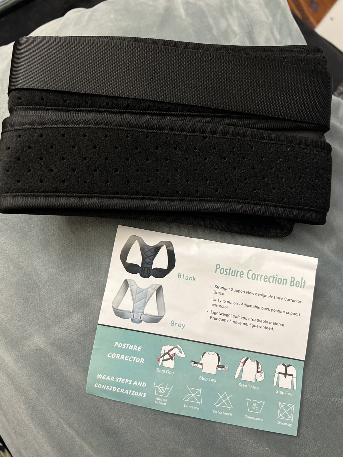 posture corrector Belt Unisex Black Color Size Medium