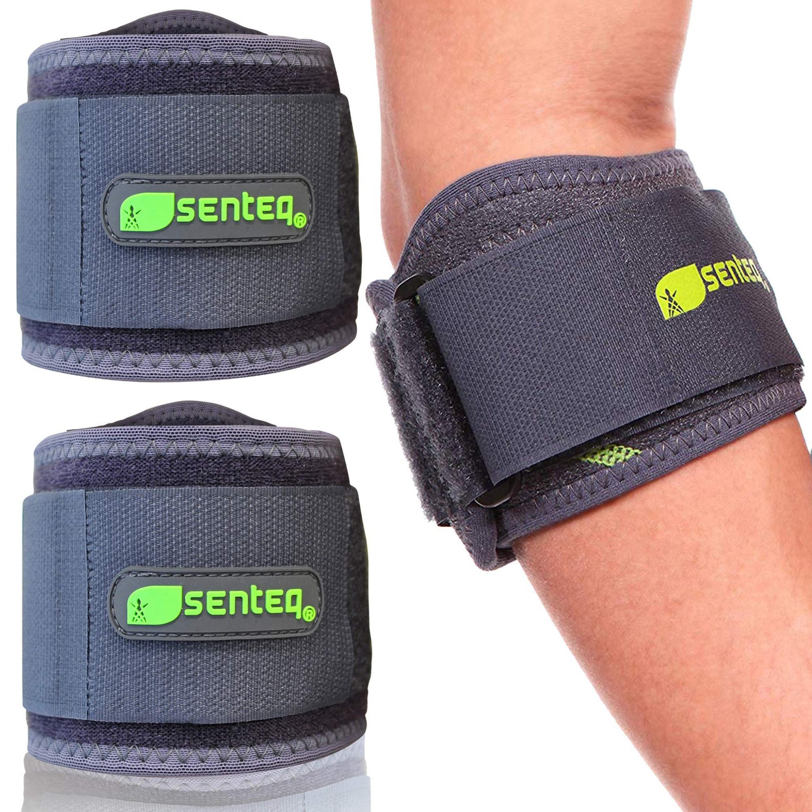 Elbow Brace Support Strap – Forearm Compression Sleeve, Tennis Elbow Brace fo…