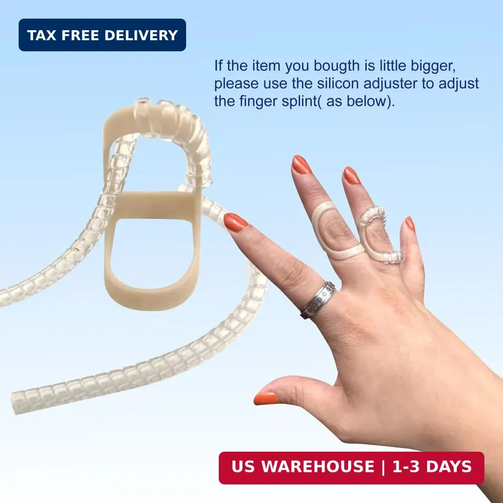 Oval Finger Splint 8 pcs, Finger Splints for Arthritis, Mallet Finger, Trigger F