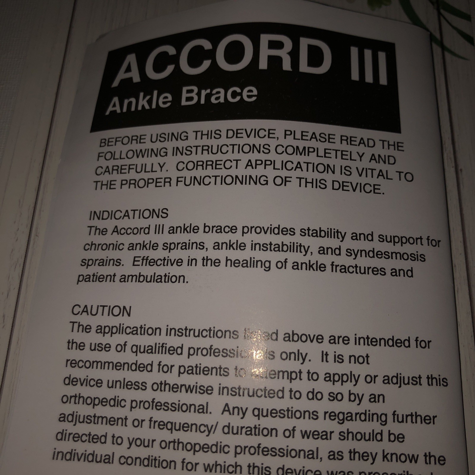 Comfortland Accord lll Ankle Brace Medium Left