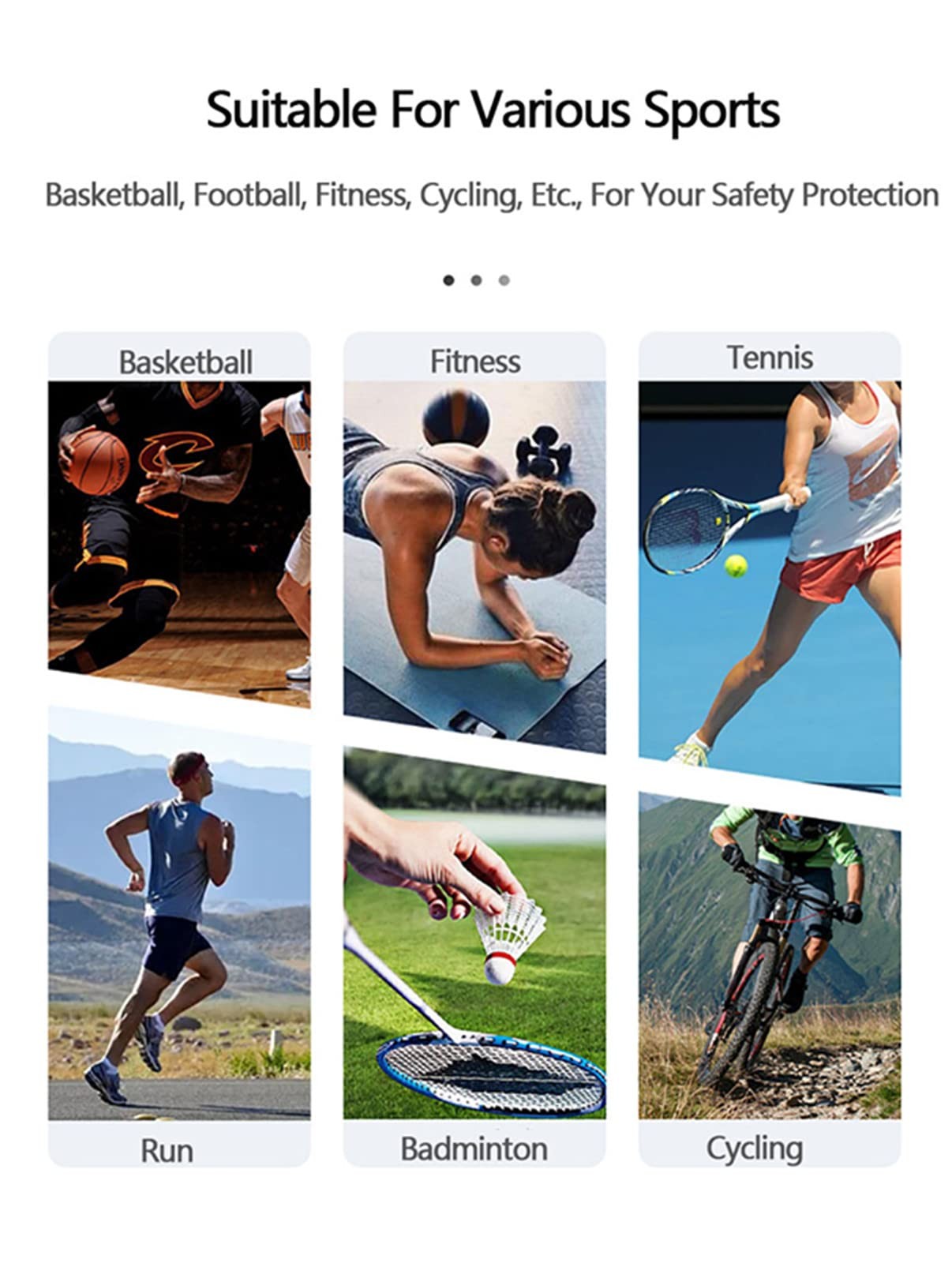 Sports Non Slip Compression Full Knee Leg Long Sleeves for Adult Men Women Th…