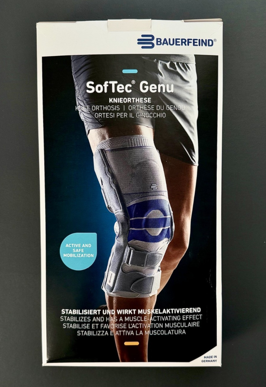 New Bauerfeind SofTec Genu Knee Brace – Left Knee Orthosis Size 5