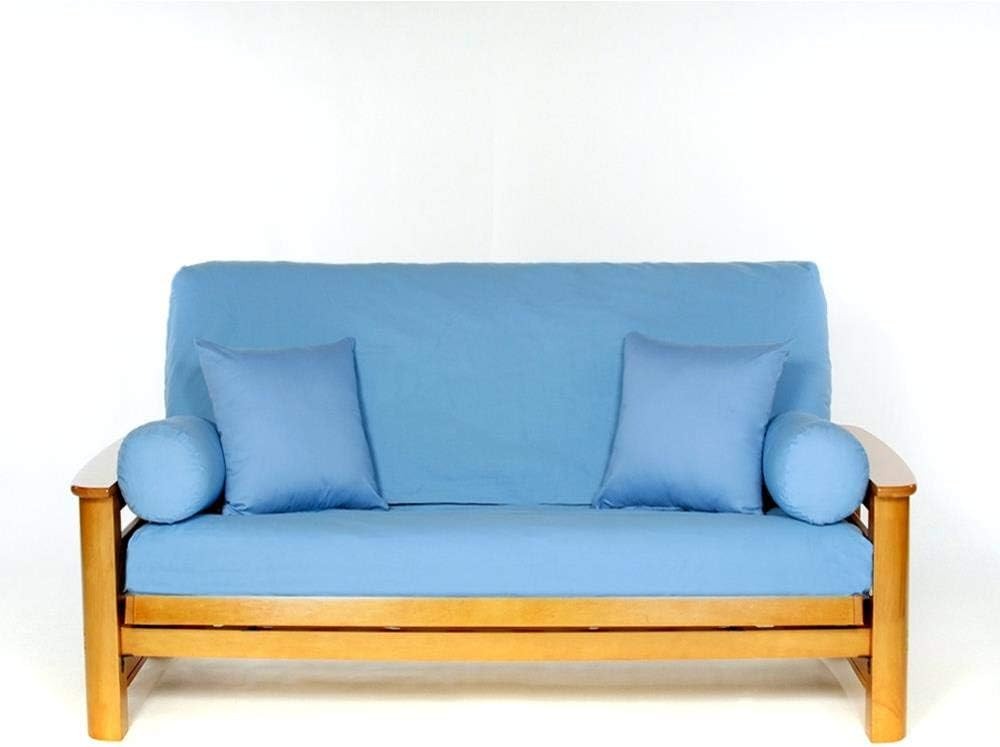 100% Cotton Full Size Futon Cover – Bluebonnet – Washable Zippered